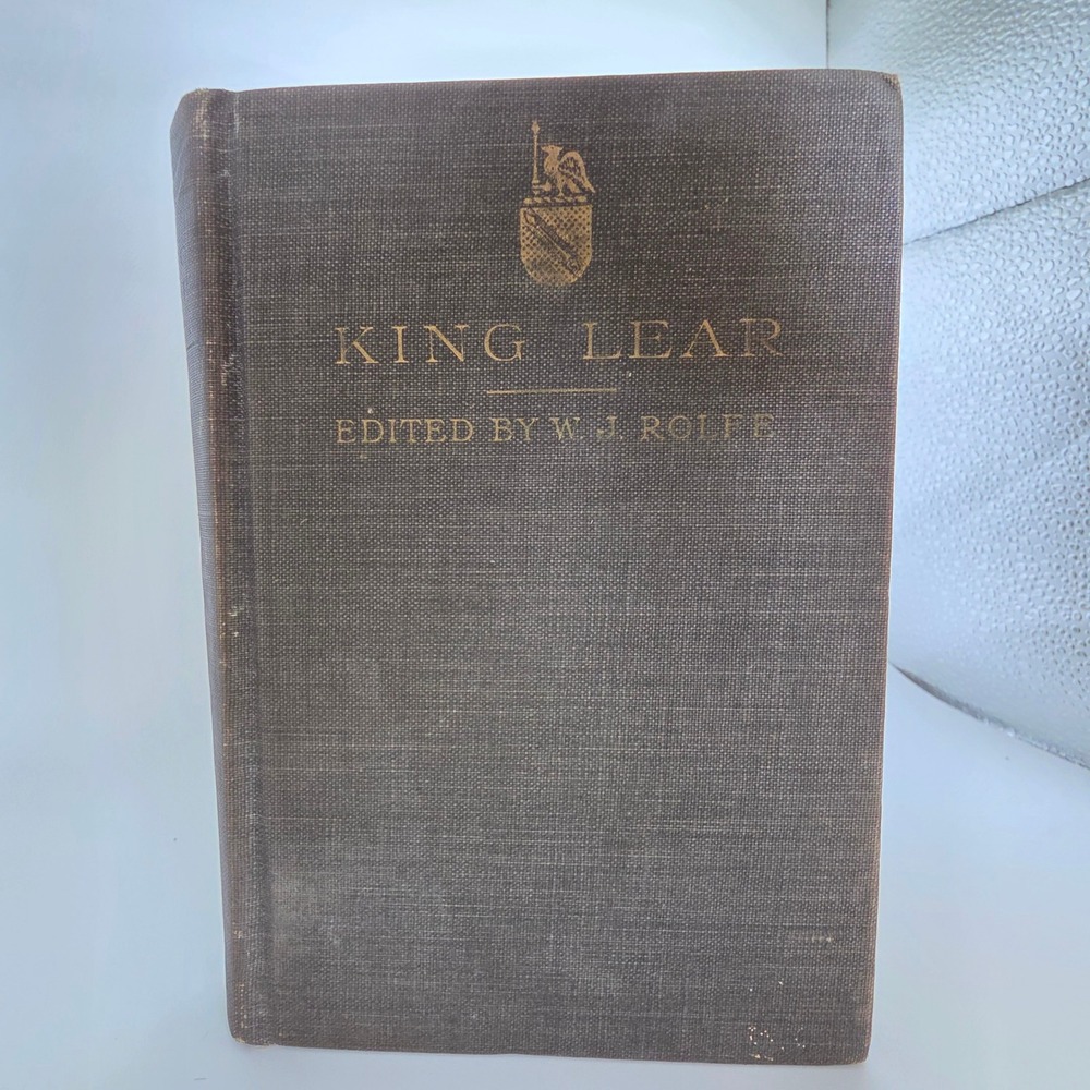 1922 King Lear William Shakespeare Hardcover Book William J Rolfe Illustrated